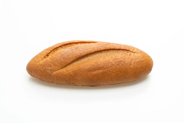 Świeżo Upieczony Francuski Chleb Bagietkowy Izolowany Białym Tle — Zdjęcie stockowe