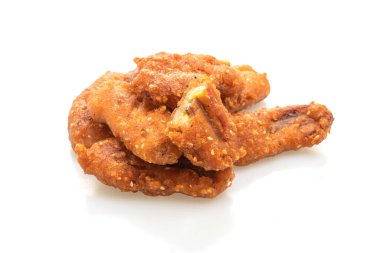 beyaz arkaplanda izole edilmiş kızarmış muz