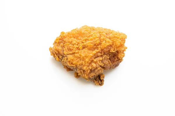 Frango Frito Isolado Fundo Branco — Fotografia de Stock