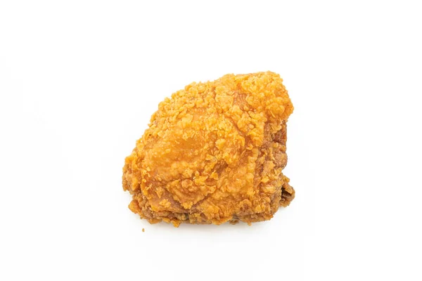 Smażony Kurczak Izolowany Białym Tle — Zdjęcie stockowe
