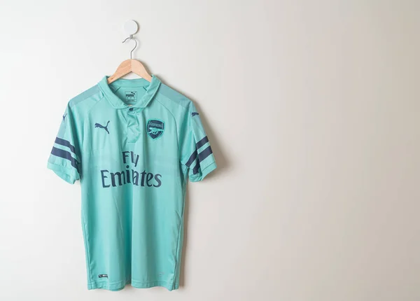 Bangkok Tajlandia Stycznia 2022 Arsenał Retro Shirt Trzeci Sezon Koszulki — Zdjęcie stockowe