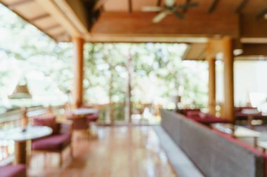 Özet olarak, arka plan için soyut bulanık ve odaksız otel lobisi