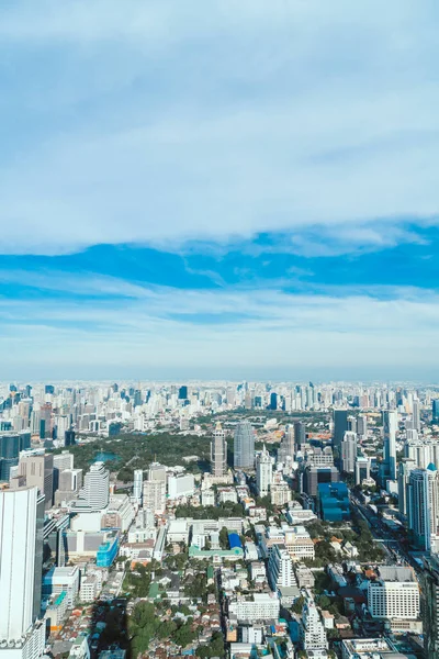 曼谷美丽的城市景观与建筑 泰国的天际线 — 图库照片