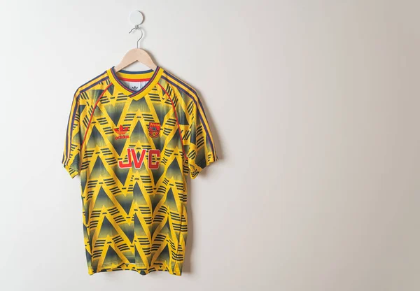 Bangkok Tailândia Janeiro 2022 Camisa Retro Arsenal Fora Temporada Camisa — Fotografia de Stock