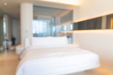 Soyut bulanık güzel ve lüks arka plan yatak odası