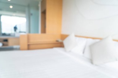 arkaplan ve duvar kağıdı için soyut bulanık yatak odası iç mimarisi