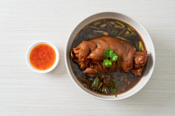 Stewed Pork Knuckle Atau Stewed Pork Leg Makanan Asia — Stok Foto