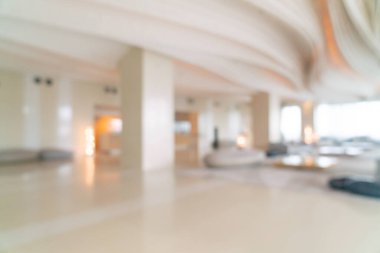 Soyut bulanık lüks otel lobisi ve arka plan resepsiyonu