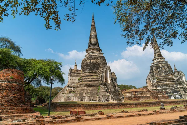 Ayutthaya, Tayland 'daki UNESCO Dünya Mirası Bölgesi, Sukhothai Tarih Parkı' ndaki Wat Phra Sri Santhe Tapınağı