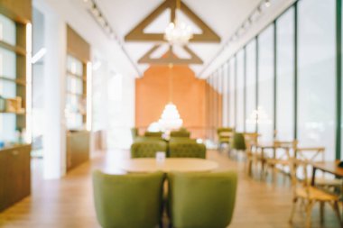 Arka plan için soyut bulanık kahve dükkanı ve restoran