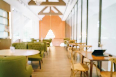 Arka plan için soyut bulanık kahve dükkanı ve restoran