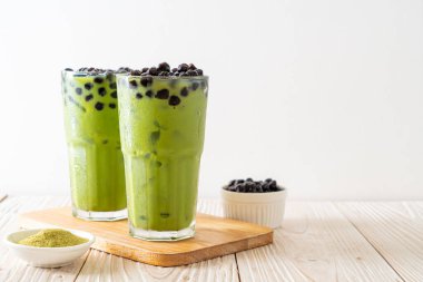 Köpüklü kibrit yeşil latte.