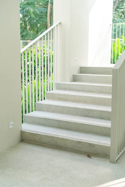 Beautiful Stair Step White Handrail — Stock Photo, Image