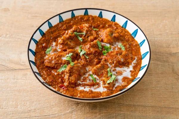 Chicken Tikka Masala Spicy Curry Meat Food Indian Food Style — Fotografia de Stock