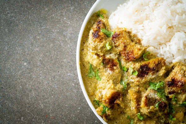 Afghanisches Huhn Grünem Curry Oder Hariyali Tikka Huhn Hara Masala — Stockfoto