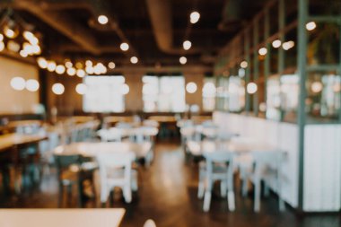 soyut bulanık kahve dükkanı ve arka plan için restoran - vintage efekt filtresi