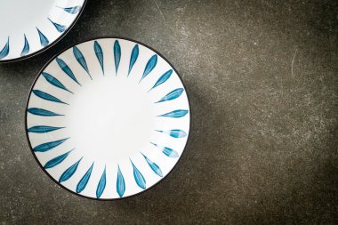 boş güzel ve eski seramik plaka kopya alanı ile