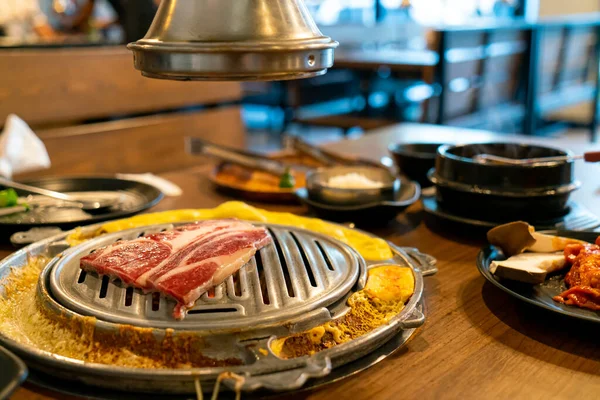 Carne Cerdo Carne Res Parrilla Estilo Coreano Barbacoa Coreana — Foto de Stock