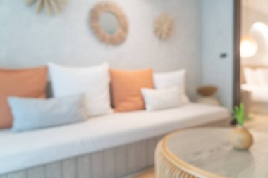 soyut bulanık güzel ve modern oturma odası arka plan için iç mekan