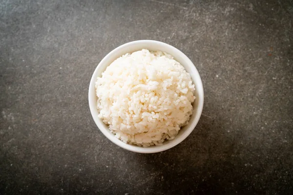 Vařené Thajský Jasmín Bílá Rýže Mísa — Stock fotografie