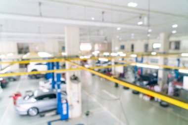 Özgeçmiş için soyut bulanık garaj araba servisi