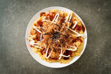 Japon Geleneksel Pizzası Okonomiyaki - Japon yemek tarzı