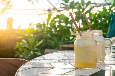 Masada Ananas Smoothie Jar. Sağlıklı içecek.