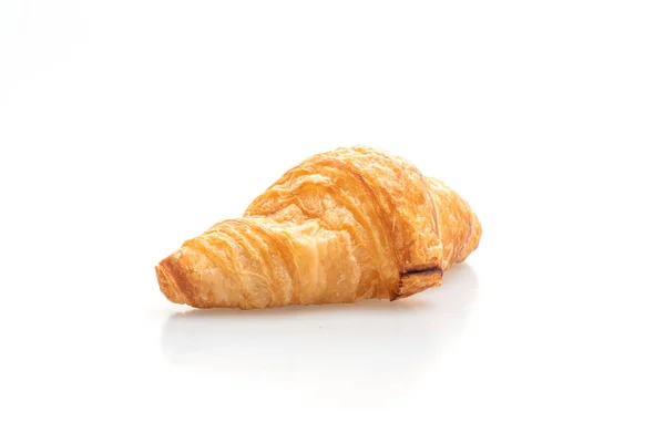 Färsk Croissant Isolerad Vit Bakgrund — Stockfoto