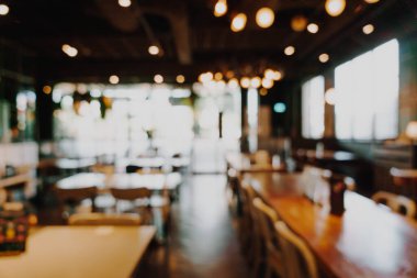 soyut bulanık kahve dükkanı ve arka plan için restoran - vintage efekt filtresi