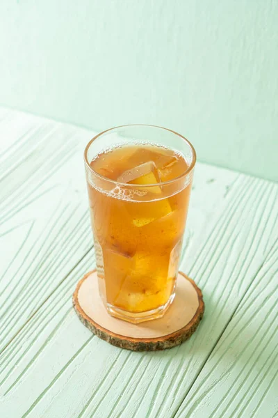 Deliciosa Bebida Dulce Jugo Tamarindo Cubo Hielo Estilo Bebida Saludable —  Fotos de Stock