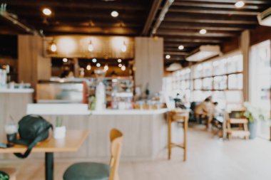 soyut bulanık kafeterya ve restoran arka plan ve duvar kağıdı için
