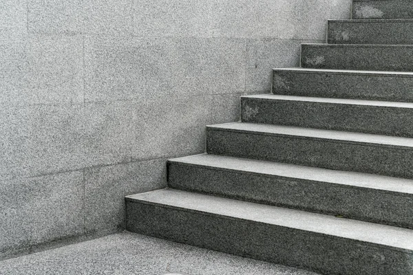 Красивий Порожній Сірий Сходи Крок Будівництві — стокове фото