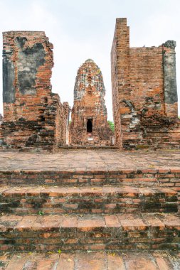 Wat Mahathat Tapınağı, Ayutthaya, Tayland 'daki UNESCO Dünya Mirası Bölgesi, Sukhothai Tarih Parkı' nda.