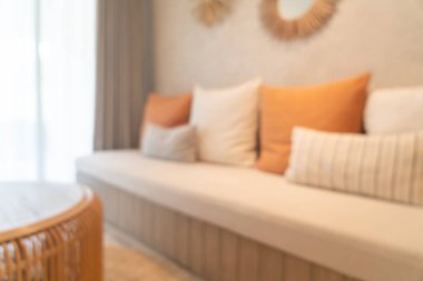 soyut bulanık güzel ve modern oturma odası arka plan için iç mekan