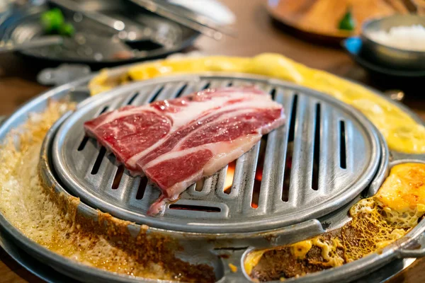 Carne Cerdo Carne Res Parrilla Estilo Coreano Barbacoa Coreana —  Fotos de Stock