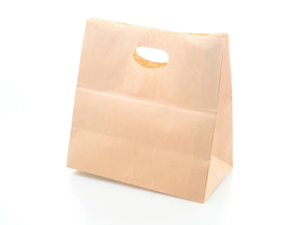 Paper Bag Isolated White Background — Stock Photo, Image