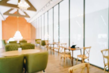 Arka plan için soyut bulanık kahve dükkanı ve restoran