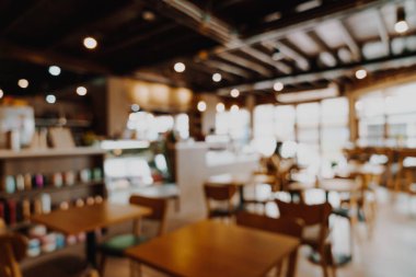 soyut bulanık kafeterya ve restoran arka plan ve duvar kağıdı için