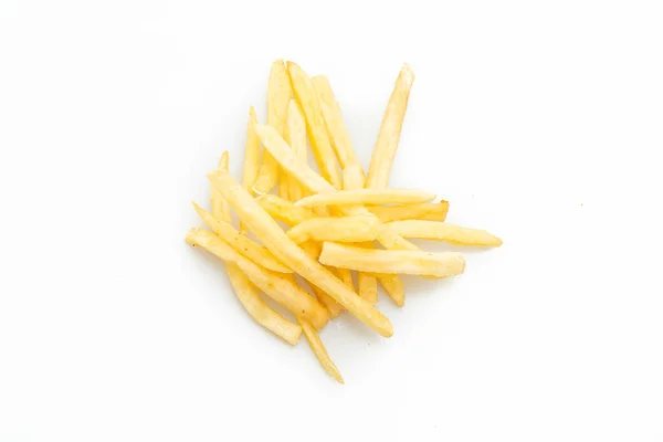 Pommes Frites Isolerad Vit Bakgrund — Stockfoto