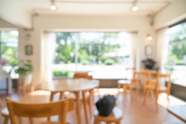Arka plan için soyut bulanık kahve dükkanı ve restoran