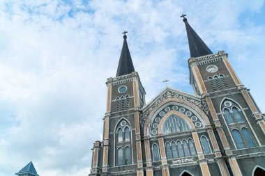 Beautiful Architecture Cathedral of the Immaculate Conception at Chanthaburi in Thailand