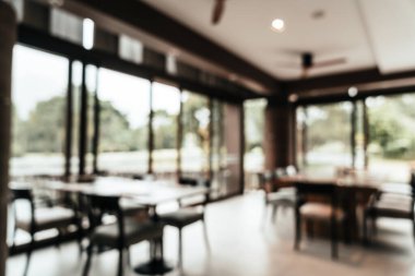 abstract blur luxuty hotel restaurant for background