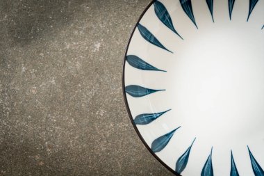 boş güzel ve eski seramik plaka kopya alanı ile