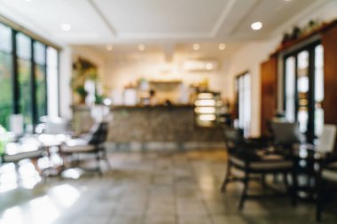 Arka plan için soyut bulanık kahve dükkanı ve restoran