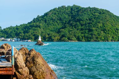 Chedi Klang Nam unseen and landmark at Ban Hua Laem, Chanthaburi in Thailand