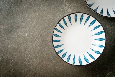 boş güzel ve eski seramik plaka kopya alanı ile