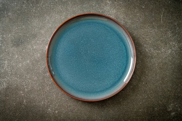 Empty Beautiful Vintage Ceramic Plate Copy Space — Stock Photo, Image