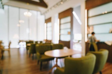 Arka plan için soyut bulanık kahve dükkanı ve restoran