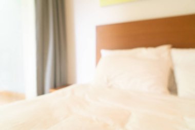 arkaplan ve duvar kağıdı için soyut bulanık yatak odası iç mimarisi