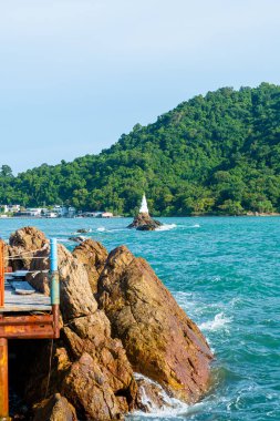 Chedi Klang Nam unseen and landmark at Ban Hua Laem, Chanthaburi in Thailand